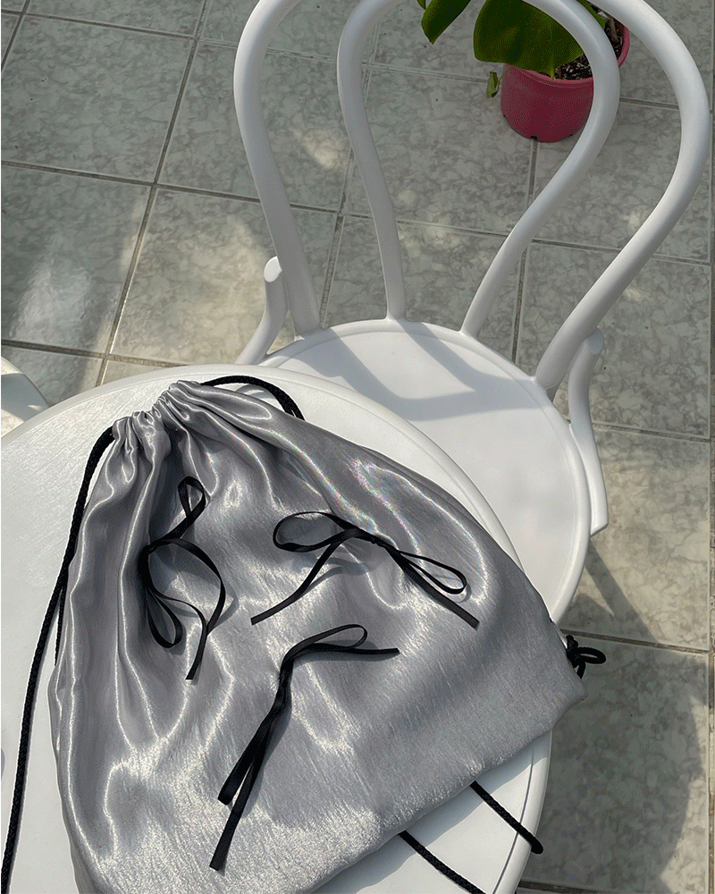 뉴트 리본 샤틴 복조리 백팩 짐색(2color)
